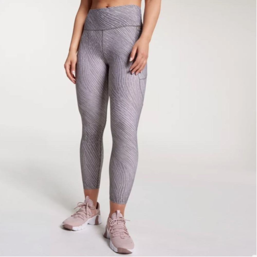 CALIA | Women's Energize High Rise 7/8 Legging in Ocean Current Dark Grey size L